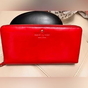 Kate spade candy red wallet